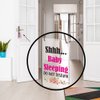 Shhh Baby Sleeping Do Not Disturb Sign, Baby Room Door Knob Hanger Sign, Used for Home, Baby Room, Nursery, Baby Shower, Party Gift for New Parent, Cute Baby Door Decoration, WAP1