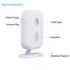 Wireless PIR Motion Sensor Detector Security Alarm Chime,Shop Store Office Home Front Door Entry Welcome Doorbell,Mailbox Alert, Garage Driveway Alarm,with Night Light (1 Receiver and 2 PIR Detectors)