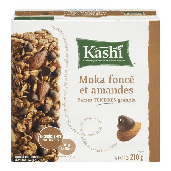 Kashi, Chewy Granola, Dark Mocha Almond Snack Bars, 175g/6.17oz., 5ct, Imported from Canada)