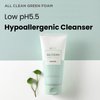 heimish All Clean Green Foam 5.3oz /150g | PH 5.5 balancing Wash & Exfoliating Facial gel Cleanser | Daily Care Cleansing Face wash, Sebum control, Acne treatment, Wash for Deep pore cleansing