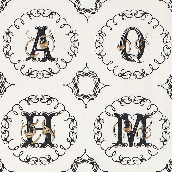 Gift Wrap - Alphabet - Cream