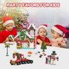 8 in 1 Christmas Building Blocks Set for Kids , 683PCS Building Blocks Set with Santa Claus Snowmen Trees and Trains, Christmas Birthday Party Goodie Bags Stuffers, Xmas Present for Boys Girls Ages 6+