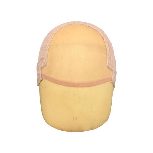 Blizzard Hair Glueless Wig Cap for Wig Making with Adjustable Strap Glueless Silk Swiss Lace Ear to Ear Stretch Wig Caps (Medium (22.5inch), Beige)