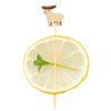 Restaurantware 3.5 Inch Food Picks 1000 Sturdy Decorative Picks - Reindeer Design Sharp Point Natural Bamboo Mini Skewers Disposable Rudolph Picks For Appetizers Desserts or Cocktails