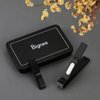 Bignes Nail & Toenail Clipper Set, Nail Clippers for Thick Ingrown Nails, Ultra Sharp Fingernail & Toenail Cutters for Men Women (Black)