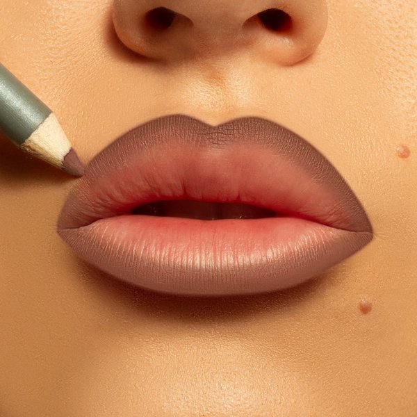 KAB Cosmetics Lip Liner - Easy-to-Sharpen Lip Pencil with Long-Lasting Formula (Peach Cobbler liner)