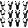 20 Pcs 2 Inch Black Chip Clips, PVC Coating High Elasticity Strength Steel Clothes Pins, Food Clips and Bag Clips