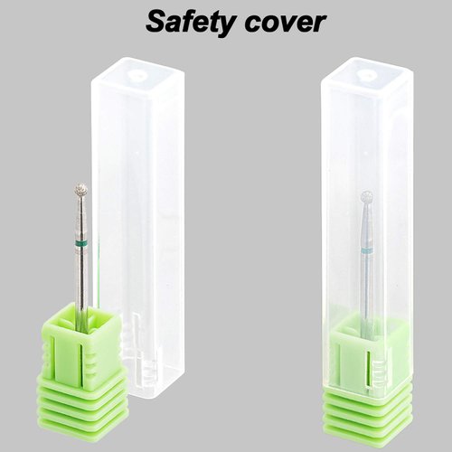 OIIKI 3PCS Diamond Nail Drill Bit, Cuticle Clean Carbide Nail Rotary Burrs, Pedicure Nail Art Tools, for Electric Nail File Machine