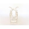 Generic Silver metal peacock faux pearl and clear crystal hair claw clip bridal clip