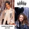VELSCRUN Black Crystal Birthday Tiara Crowns for Women Girls It's My Birthday Sash Queen Girls Princess Crown with Combs Happy Birthday Party Decorations Mom Sisters Birthday Gift Hair Accessories