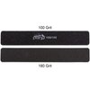 10pcs - PANA Jumbo Double-Sided Emery Nail File for Manicure, Pedicure, Natural, and Acrylic Nails - Black (Grit 100/180)