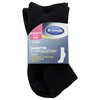 Dr. Scholl's Women's Diabetes and Circulatory Ankle Socks Value Pack 6 Pair - Black - Women's Shoe Size: 4-10