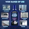Galitoon Car Glass Oil Film Cleaner, Car Glass Cleaner with Sponge, Glass Cleaner for Home and Auto Cleaning, Water Spot Remover for Glass Surfaces, Easily Restore Glass Clarity(180g)