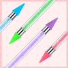 Tatuo 4 Pcs Rhinestone Picker Dotting Pen,Nail Dot Paint Pen Tool Crystals Wax Pencil Pen for Rhinestone Gems Dual Ended Rhinestone Picker with 4 Case Manicure Nail Art DIY (Blue, Green, Pink, Purple)