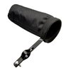 Drumstick Container Bag, Drum Stick Holder Drumstick Nylon Bag for Drum Set Clamp on Stick Holder Bag Container(black)
