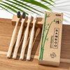 Daletu Bamboo Toothbrush, Biodegradable Toothbrushes Extra Soft Bristles, 20000 Soft Natural Bristle Toothbrush, Eco Friendly Toothbrushes for Sensitive Teeth Gum Recession - 4 Pack
