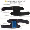 Heated Knee Pad with Massager - Heated Knee Brace Wrap, Knee Heating Pad for Arthritis, Knee Pain, Osteoarthritis, Meniscus Tear, Heating Pad for Knee for Men or Women(Singel)