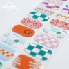 LabTabBa Semi Cured Gel Nail Strips 20pcs Glaze Semi Cured Gel Nail Stickers Salon Quality DIY Nail Stickers with Glossy Gel Finishing Easy Press on Nail Wraps Work with Any Nail Lamp