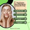Majestic Lather Peppermint Exfoliating Luxury Bar Soap. For Men & Women. Moisturize, Nourish and Exfoliate Delicate Areas. For All Skin Types. Made in the USA. 5.0 Oz.