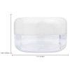 Beauticom 15 gram/15ml Empty Clear Small Round Travel Container Jars with Lids for Make Up Powders, Eyeshadow Pigments, Lotions, Creams, Lip Balm, Lip Gloss, Samples (48 Pieces, White Lid)