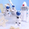 LUOZZY 8 Pcs Astronaut Figurines Cake Topper Miniature Astronaut Toys Outer Space Cake Decorations Spaceman Statues for Space Theme Party Decorations