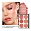 KYDA 6 Colors Face Blush Palette, Matte Shimmer Blush Palette, Smooth Blendable Powder Blush, Contour Highlighter Blush Multiuse Makeup Palette, by Ownest Beauty-Set A