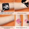 354pcs Temporary Tattoo Stencils, 16 Sheets Tattoo Stencil Kit for Women Girls and Kids, Reusable Face and Body Paint Stencils Kit for Birthdays Halloween Christmas Party Favor Supplies