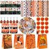 BOIKOKY 122Pcs Basketball Party Favors Basketball Goodie Bag Favors with Stress Ball Keychain Tattoo Sticker Silicone Bracelet for Basketball Themed Birthday Party Supplies