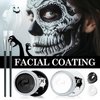 White Black Face Body Paint,Professional Washable Face Painting Kit with Brushes,Waterproof Long Lasting Halloween Cream Face Paint Makeup Kit for Zombie Skeleton Clown Cosplay SFX Stage Art Theater
