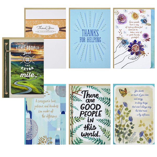 Hallmark Thank You Card Assortment, 7 Cards with Envelopes (Special Connections) for Nurses Day, Admin Professional Day, Appreciation