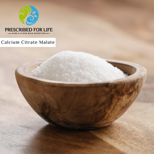 Prescribed for Life Calcium Citrate Malate, Pure Vegan Calcium Powder for Bone Health & Cardiovascular Support, Easy Absorption Formula, Non GMO, Filler & Additive Free (1kg / 2.2lb)