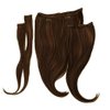 22" Straight Fineline Extensions Color R10 CHESTNUT - Hairdo Hairpieces 4 Piece Kit Clip In Tru2Life Heat Friendly Synthetic Fine Hair Flat Iron Curl Blow Dry