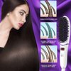 Mini Size Hair Straightener Brush for Women, Electric Anti Scald Hair Straightening Comb with LED Display, Portable Ionic Hair Brush for Travel, Five-speed Adjustment Heating Temperature, Ideal Gift