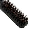 Travel Hair Brush Foldable Hairbrush Pocket-fit Mini Hairbrush Wild Boar Bristle Travel Hairbrush for Men, Women and Children Compact Finishing Hairbrush Dry and Wet Straight Curls (black)