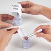 Unibouti Nail Dip Powder Recycling Tray System with Scoops and Cleaning Brush, Nail Art Accessories Makeup Tool Powder Glitter Saver Container Holder Nail Tech Must Haves (White)