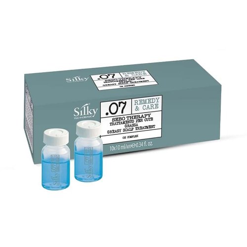 SILKY Technobasic Sebotherapy Hair Oil for Oily Scalp - Sebum Regulating Scalp Oil for Greasy Hair Reduces Sebum Secretion & Lightens Hair - Oily Scalp Treatment for All Hair Types - 10ml x 10 Pieces