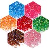 3000 Pieces SS6 2mm Flatback Rhinestones AB Clear Round Gems Crystals for Nail Art DIY Crafts Clothes Shoes Bags （Transparent Dark Purple AB）