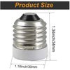 FINELED 6PACK E26 to E17 Socket Adapter,Medium Screw E26 Socket to Intermediate Base E17 Light Bulb Socket Adapter Converter Reducer