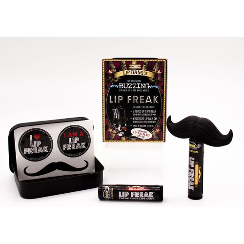 Doctor Lip Bang's BUZZING Lip Balm Kit | Lip Freak| 100% All Natural | Cruelty Free | Sin-O-Mint & Gingerhead