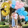 40 Inch Gold Number 5 & Mini Crown Balloon for Birthday Party Decorations, 5th Birthday Party Decorations, Baby Shower Anniversary Balloons Decorations Supplies