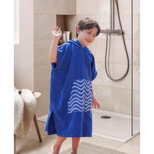 MissShorthair Towel Poncho for Kids, Hooded Beach Towel for Girl&Boy, Surf Poncho Swim Changing Robe Microfiber Bath Towel