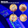 MCPINKY 25 Sheets Glow in The Dark Temporary Tattoos, Face Tattoo Stickers Fluorescence UV Neon Body Tattoo Waterproof Tattoo Stickers for Women Men Rave Festival Accessories Party Supplies