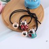 Pokinge 4pcs Cute Girls Accessories bow pearl tassel hair claw Plush Hair Claw wild plush big catch clip Lucky Cat Head Rope Elastic Rubber Bands Hair Rope