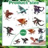 EOIVSH 6pcs Dragon Toys for Kids, 5 inch Ancient Flying Dragon Figurines, Mythical Toy Figures & Playset Gift for 3 4 5 6 7 Boys Girls, Cool Cake Topper