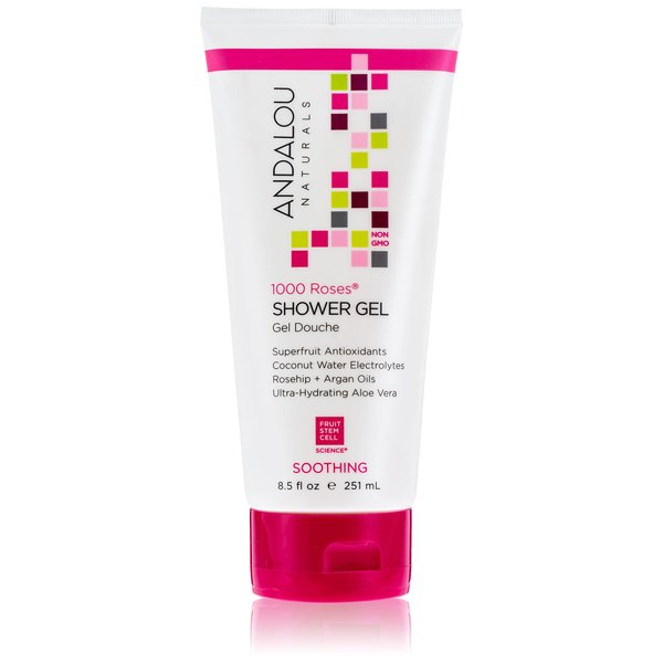 Andalou Naturals 1000 Roses Soothing Shower Gel, 8.5 Ounce