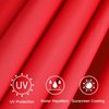 Sunnyglade 9ft Patio Umbrella Replacement Canopy Market Umbrella Top Fit Outdoor Umbrella Canopy (Red)