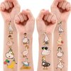 Duck Temporary Tattoos 8 Sheets 88 PCS Silly Goose Party Decorations Supplies Favors Duck Geese Animals Theme Birthday Cute Stickers Christmas Gifts for Boys Girls Kids Class School Prizes Carnival