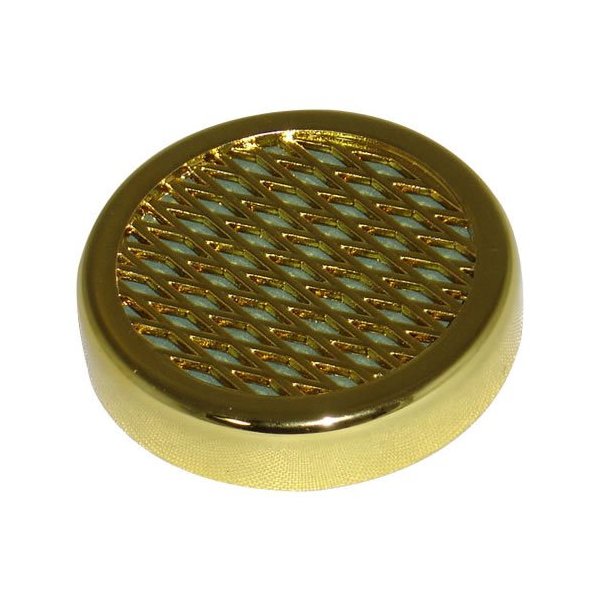 Cuban Crafters Cigar Humidifier for Humidors - Small Round Humidifiers - Gold Tone. 2.25 Diameter and 0.5 Depth.