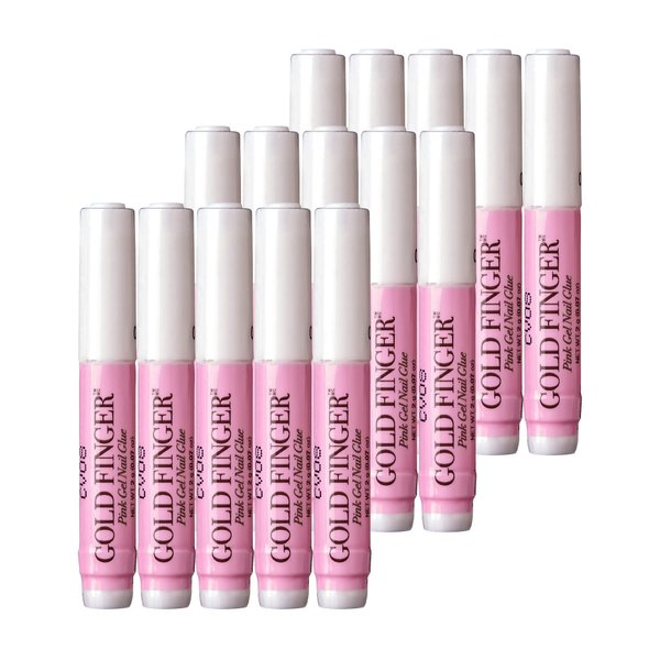 Goldfinger Professional Nail Glue, Super Strong, Fast-Drying, Long-Lasting, Easy Application, Perfect for Acrylic & Press-On Nails, Quick Nail Repair, Nail Care & Enhancements (Pack of 15)