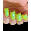Glowing Wild - Neon Yellow Blue Green "NEON Glow Pop Collection" Multi-Color Shifting: Mylar Oil Slick/Polish Me Silly Nail Polish